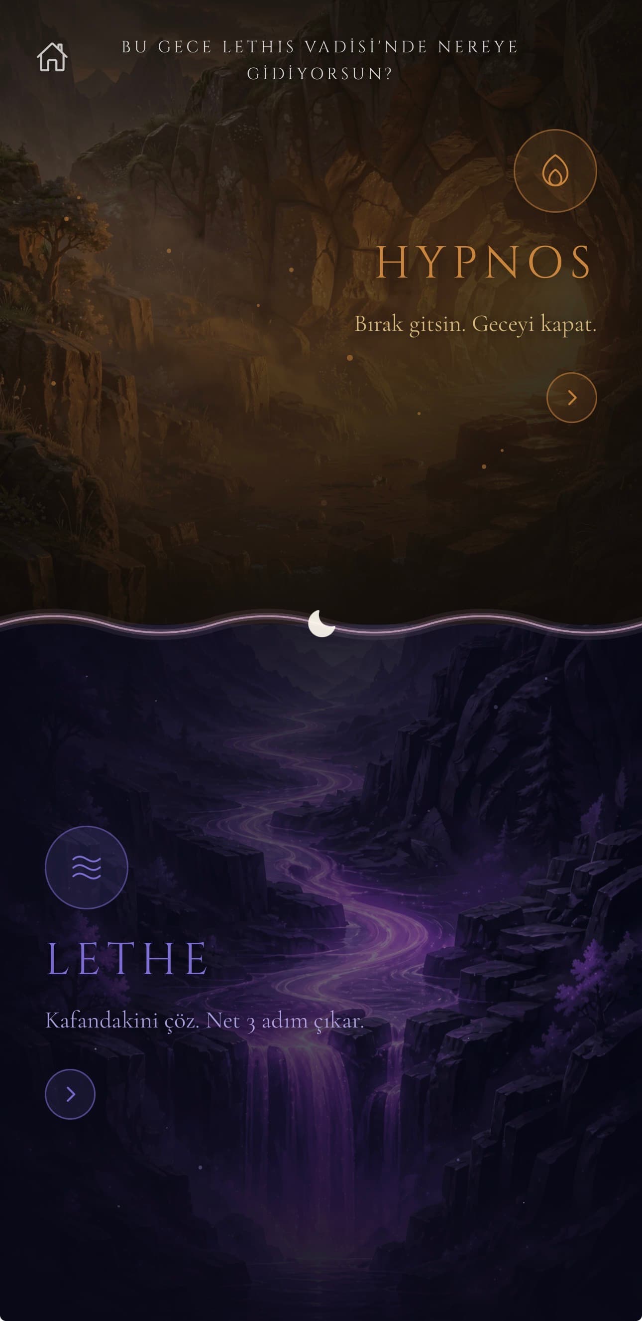 Lethis — bu gece Hypnos'a mı, Lethe'ye mi?